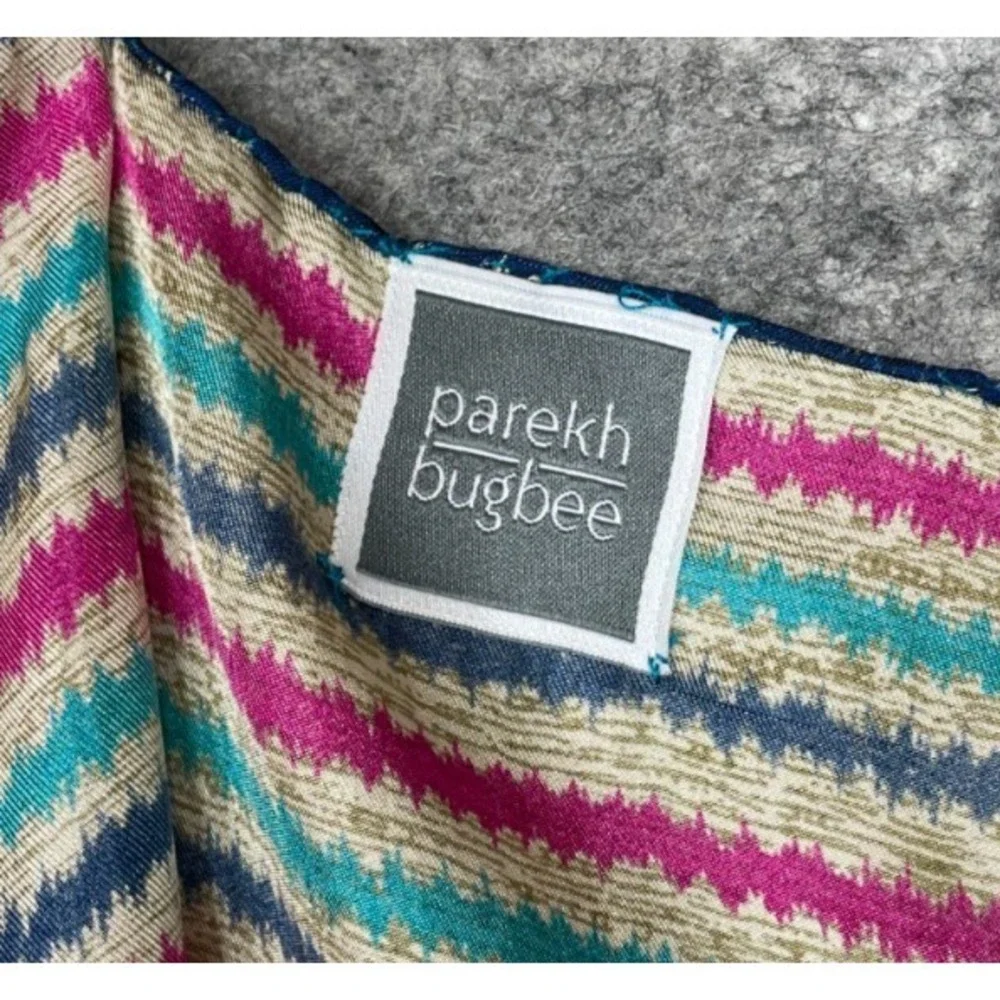 Parekh Bugbee Silkhorse Scarf Multicolor Equestrian Silk 41x42